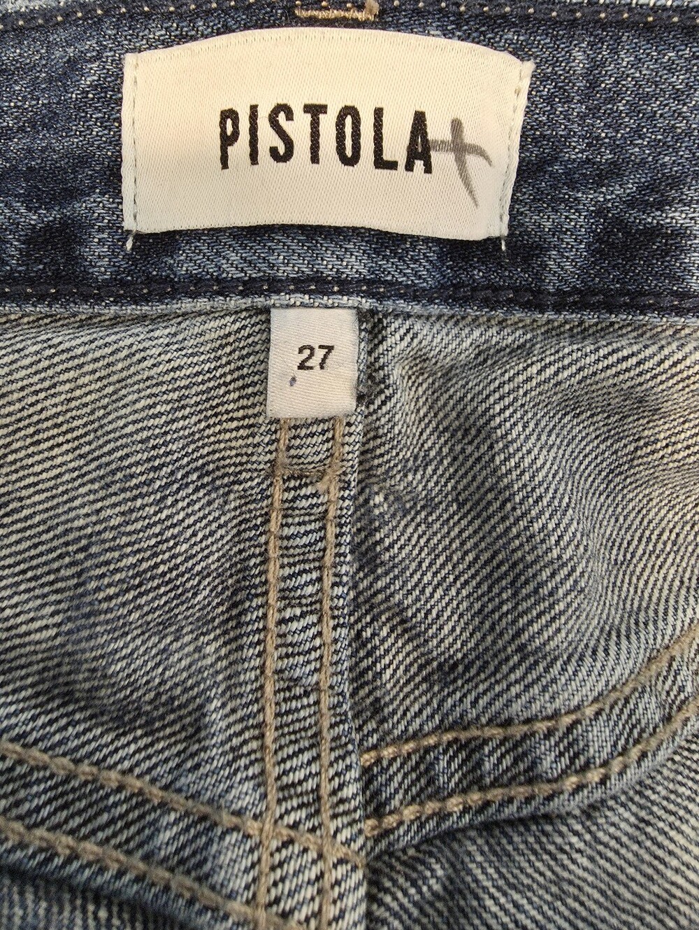 Pistola Charlie High Rise Straight Leg Jeans in Eternal - Picture 6 of 6